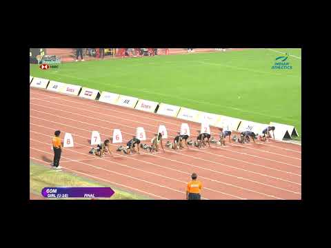 60m final girls u16 7:60 39th national junior athletic championship Bhubaneswar Odisha India