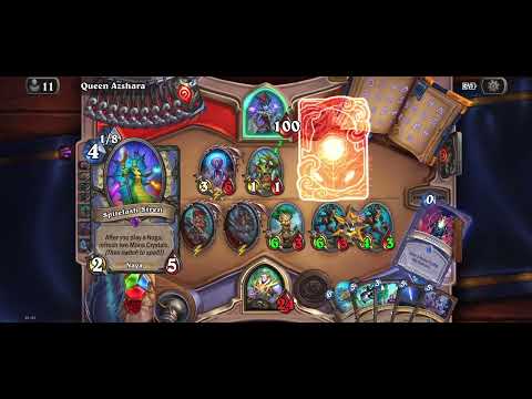 How To Beat Qeen Azshara Solo Adventure Hearthstone !