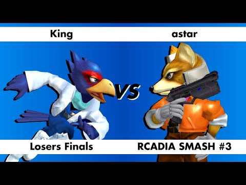 King (Falco) vs astar (Fox) - RCADIA SMASH #3 Losers Finals