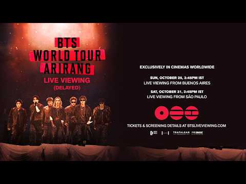 BTS World Tour ARIRANG Live Viewing From Buenos Aires & Sao Paulo (Official Trailer)
