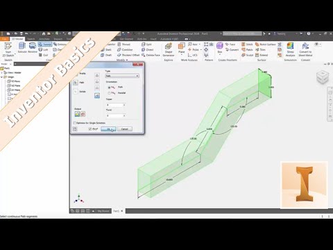 Inventor 101: Sweep Command