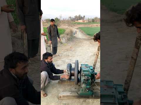 Small & Big Tyre start diesel engine