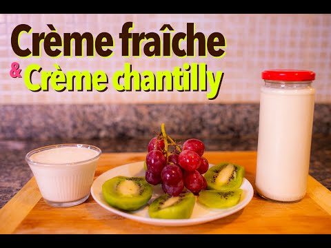 Recette facile de Crème fraiche + crème chantilly