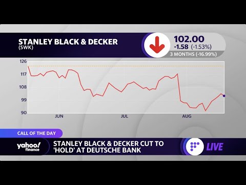 Deutsche Bank cuts Stanley Black & Decker stock rating to hold