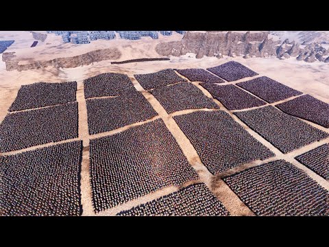 ROMANS LAY SIEGE TO SPARTAN'S CITY | 82,000 UNITS | ULTIMATE EPIC BATTLE SIMULATOR UEBS