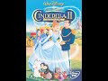Opening To Cinderella II Dreams Come True UK DVD 2002
