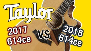 Video thumbnail for Taylor 2017 614ce vs 2018 614ce V-Class Comparison by Alamo Music Center