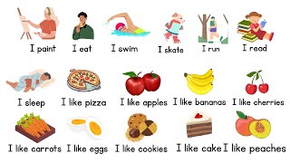 English repeat after me: Learn English Verbs & Food Vocabulary | Fun Words