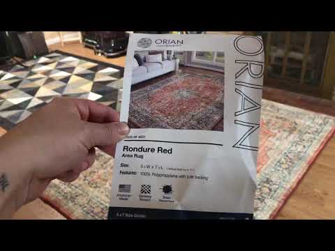 Orian Rugs Rondure Red Indoor 5 ft. x 7 ft. Area Rug