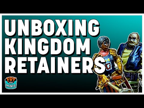 WizKids Deep Cuts Castle: Kingdom Retainers Unpainted Minis Unboxing