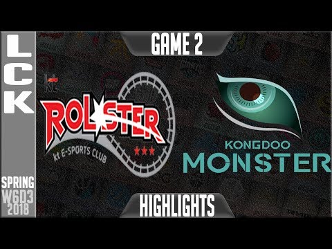 KT vs KDM Highlights Game 2 | LCK Week 6 Spring 2018 W6D3 | KT Rolster vs Kongdoo Monster G2