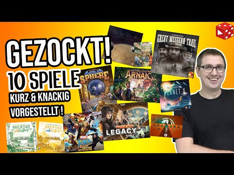Gezockt! 10 Kurzrezensionen & Eindrücke zu Aquasphere, Great Western Trail, Dune Imperium, Arnak uvm