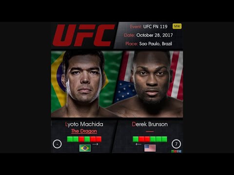 Derek Brunson vs Lyoto Machida full fight