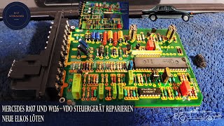 Naprawa tempomatu Mercedes R107/W126: wymiana kondensatorów