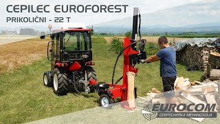 Tűzifahasító EUROFOREST 22T - Benzines aggregát