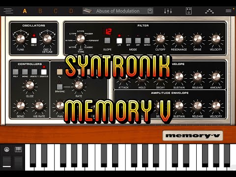 Syntronik - Memory V Instrument - Walkthrough & Demo for the iPad