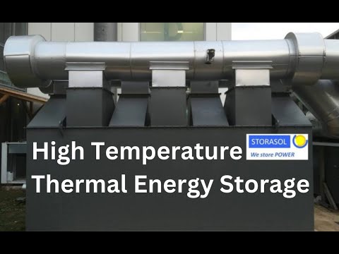 The High Temperature Thermal Energy Storage from Storasol - The Future of Heat Storage