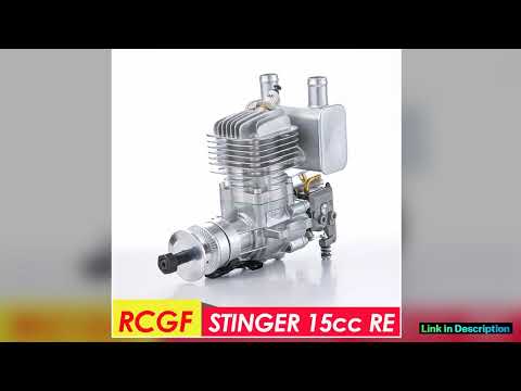 RCGF STINGER 15CC RE Single Cylinder Rear Exhaust Pipe 2Stroke Gasoline Engine for RC Airplane Fixe