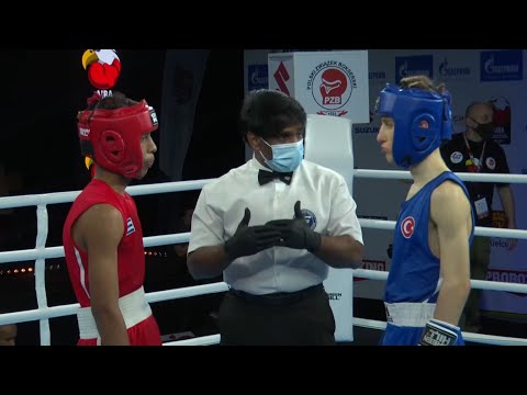 Kielce 2021 Session3A (M49kg) BARRERA AURA Yislan (CUB) vs CINAR Mehmethan (TUR)