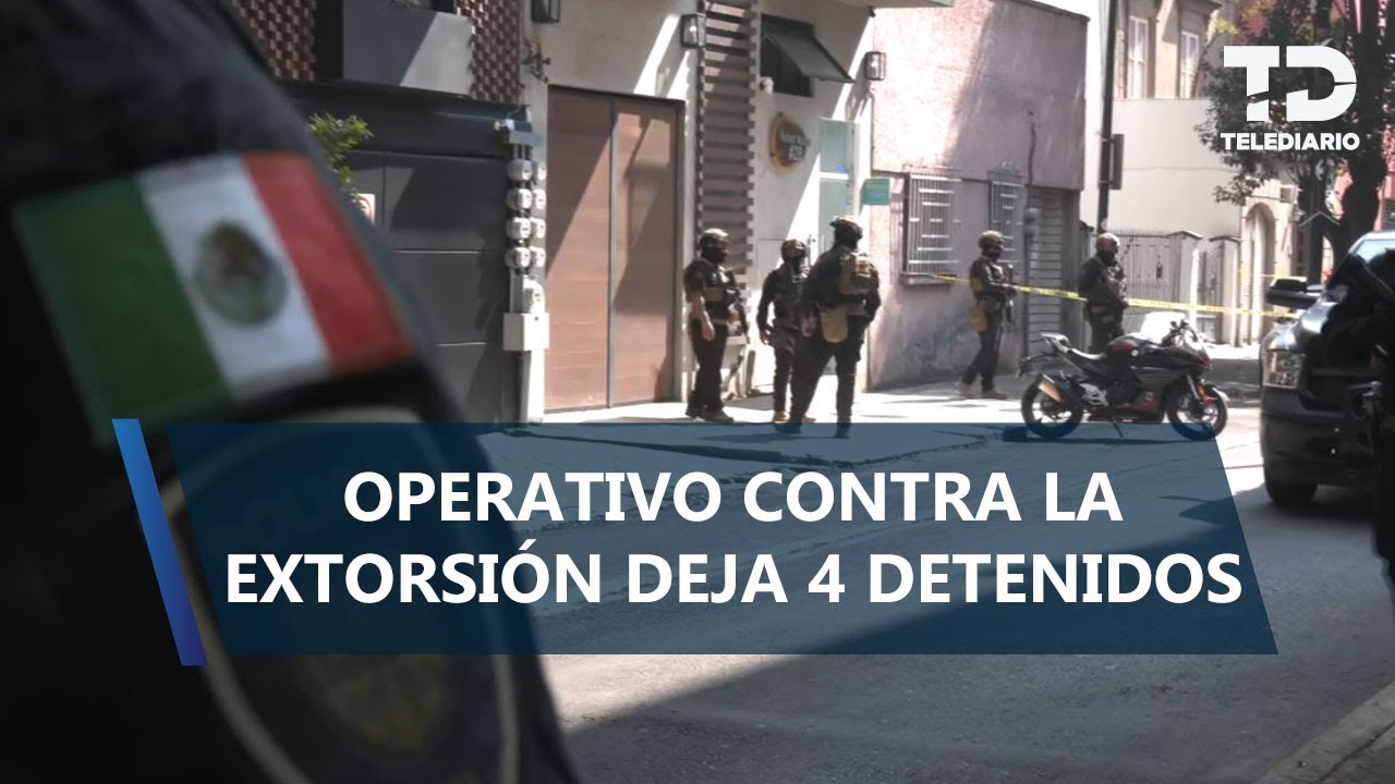 Balacera en operativo contra extorsión deja 4 detenidos y 1 policía herido en la col. Juárez, CdMx