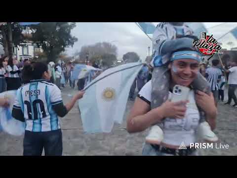 ARGENTINA EN LA FINAL Y CHAÑAR LO FESTEJÓ CON UNA GRAN CARAVANA Y FESTEJOS EN LA PLAZA CENTRAL.