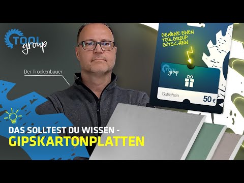 Welche GIPSKARTONPLATTEN für den Innenausbau? Alles rund um Gipskarton im Trockenbau! || ToolGroup