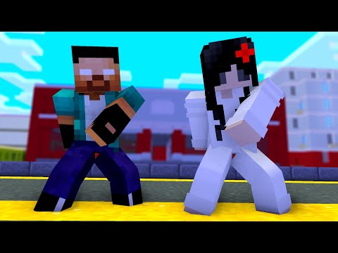 Herobrine and Sadako Dance Challenge Part 3  -  Minecraft Dance Animation