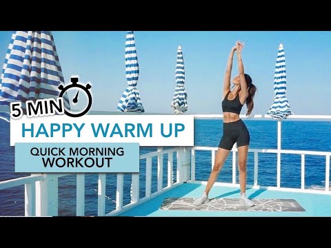5 MIN HAPPY WARM UP / QUICK MORNING WORKOUT | Spor Öncesi Isınma Hareketleri | Eylem Abaci
