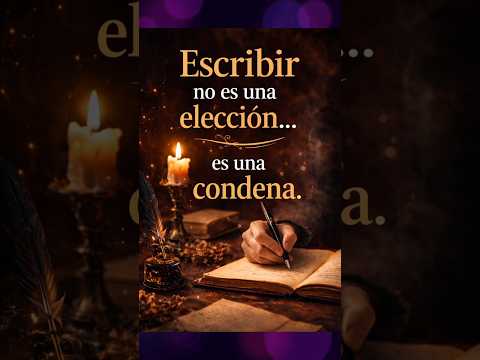 👉 ESCRIBIR no es una elección… es una CONDENA 🔥 #escribir #escritura #relatos #escritores