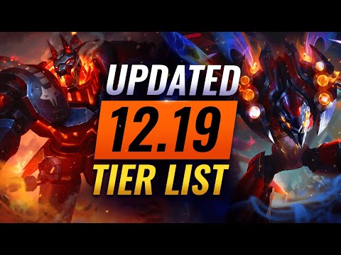 NEW UPDATED Tier List For Patch 12.19 - Best Champions in League