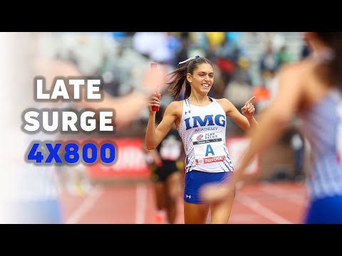 Girls 4x800 COA IMG Wins in 8:40! | 2025 Penn Relays Top-3 All-Time Finish