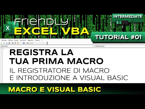 VBA #01 Recording a macro and introduction to Visual Basic