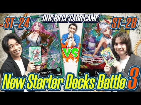 ONE PIECE CARD GAME New Starter Decks Battle 3 [ST-24] and [ ST-28]