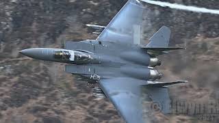 Finally popped my cherry!! RAF F-35b Low Level in the Mach Loop USAF F-35a F-15 Strike Eagle