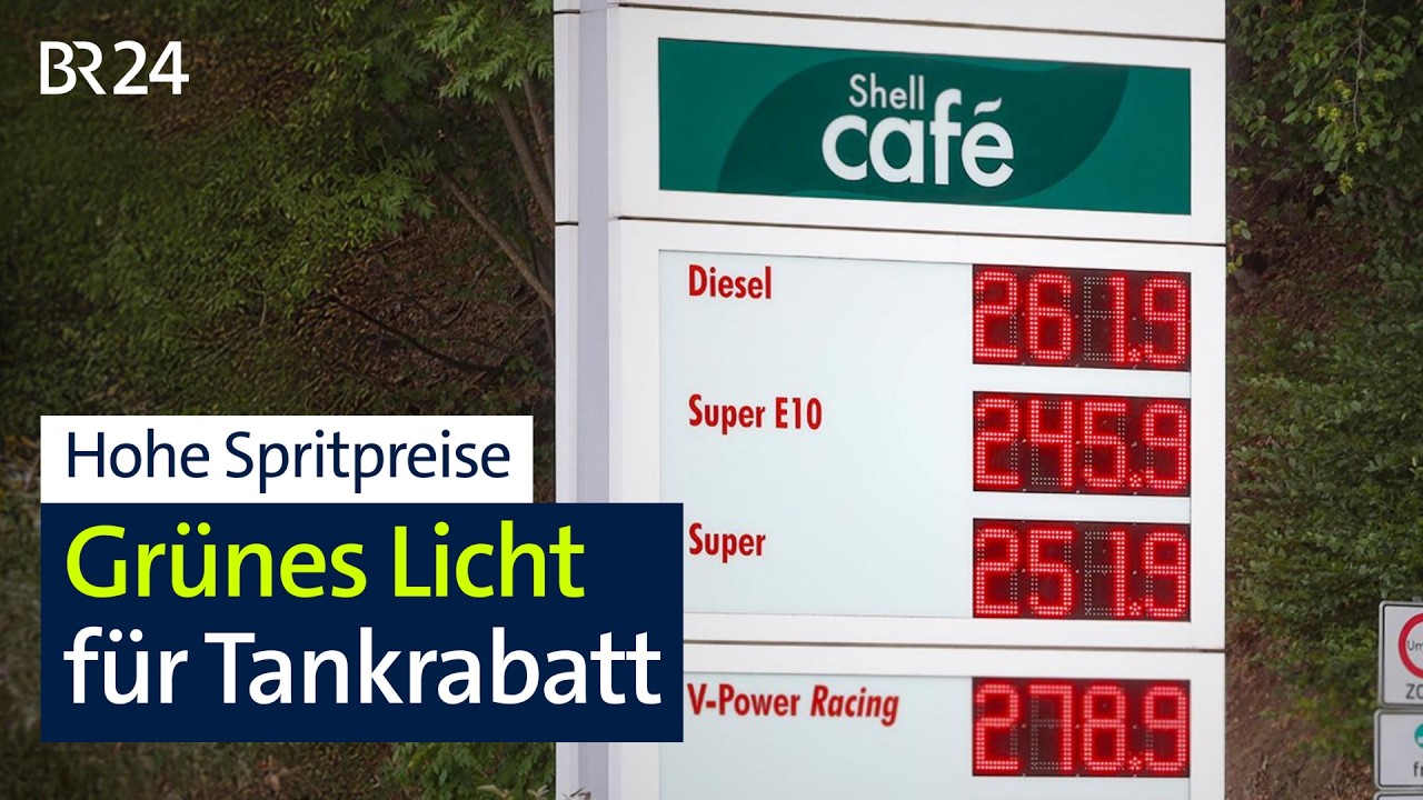 Hohe Spritpreise: Grünes Licht für Tankrabatt | BR24