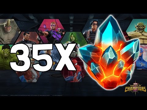 35x Premium Hero Crystal Opening! - Marvel Contest Of Champions