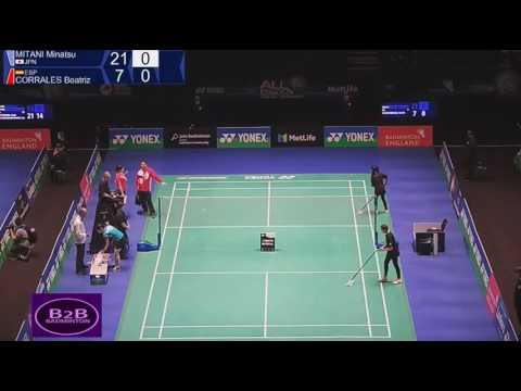 2017 Yonex All England Open R32 WS Minatsu MITANI vs Beatriz CORRALES