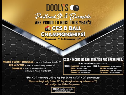 Atlantic CCS 8-Ball Championships Day 1 Scotch Doubles