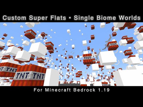 crackedmagnet - Minecraft Bedrock: How To Get Custom Super Flat And Single Biome Worlds