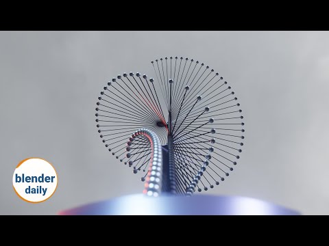 Easing Quart: Gyroscope | Blender Geonodes Daily, tip 88