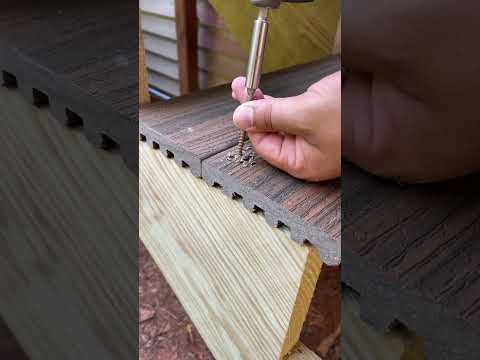 Clean, precise, and solid: Trex decking installed on stairs #build #remodeling