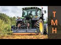 Agricultural Mulcher TMC CANCELA TMH With Tractor JOHN DEERE 6115R