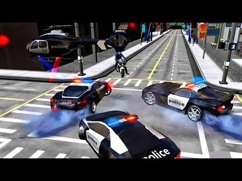 Grand Theft Police Car Pursuit - Best Parking Simulator | Driving Police Car, Bike, Helicopter
