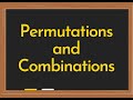 Permutations and Combinations Calculator Video