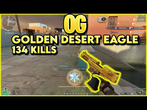 OG Golden Desert Eagle | Free For All 134 Kills | Crossfire West
