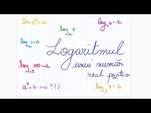 Logaritmul unui numar real pozitiv - Clasa a X-a
