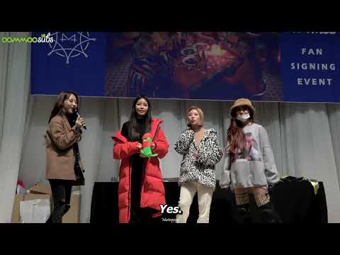[ENG SUB] 181208 MAMAMOO 'Blue;s' - Mokdong Fansign