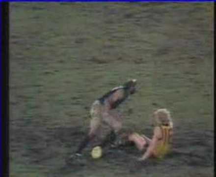 Bruce Doull goes berserk versus Hawthorn