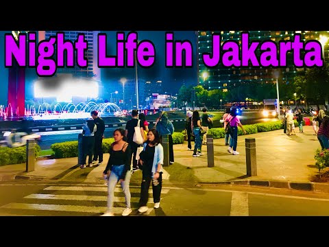 Night Life in Jakarta 🇮🇩| Life in Indonesia | Exploring Central Jakarta Indonesia