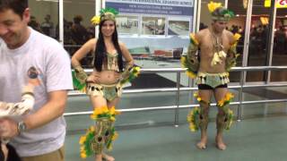 Greeting in Manaus airport Greeting in Manaus airport